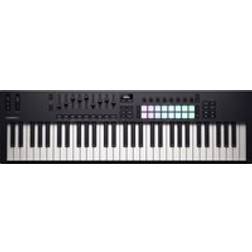 Novation Launchkey 61 [MK4] 61 key Semi-Weighted, USB, MIDI Keyboard Controller with DAW Chord & Scale Modes, 8 Drum Pads, & Arpeggiator — Includes Software Bundle for Music